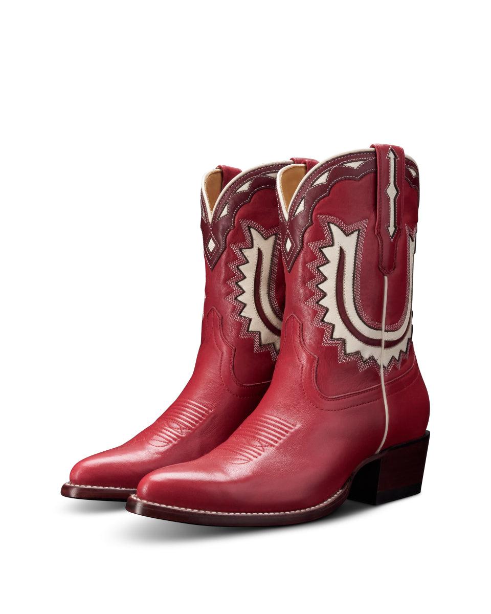 Tecovas Crimson Jolene Women's Cowhide Western Cowgirl Boots JOLENE-CRIMSON