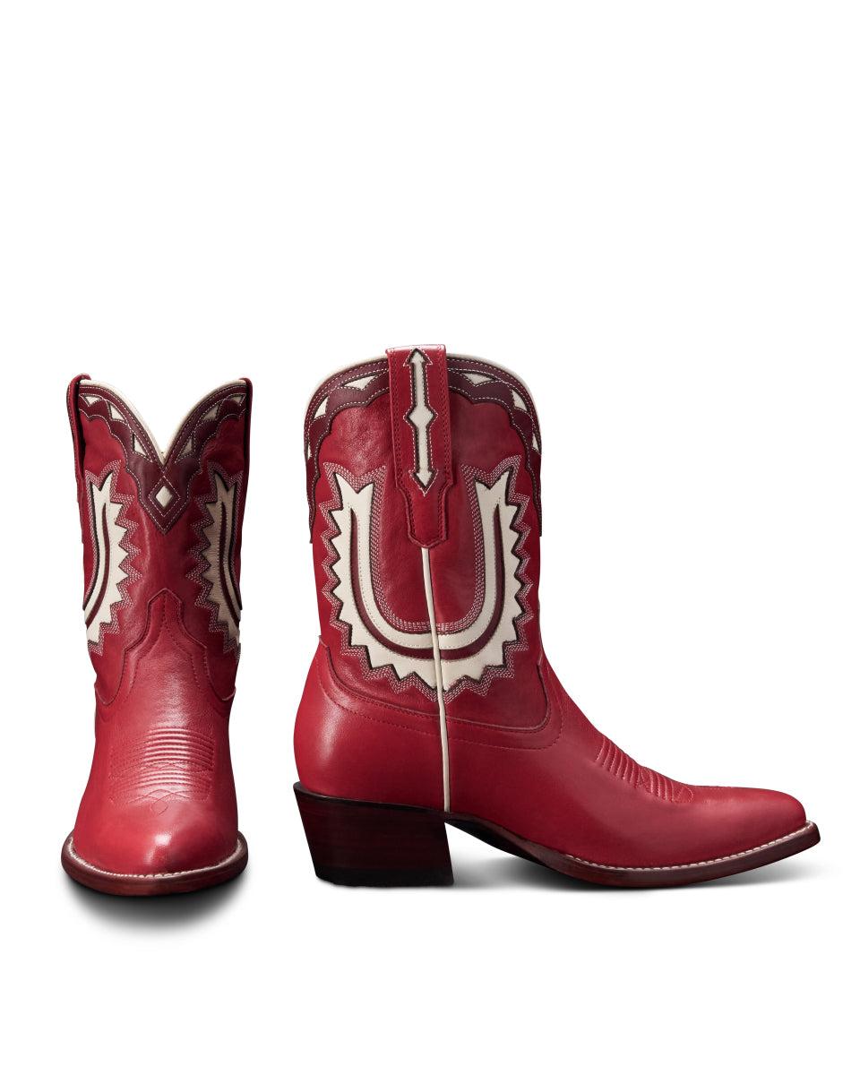Tecovas Crimson Jolene Women's Cowhide Western Cowgirl Boots JOLENE-CRIMSON