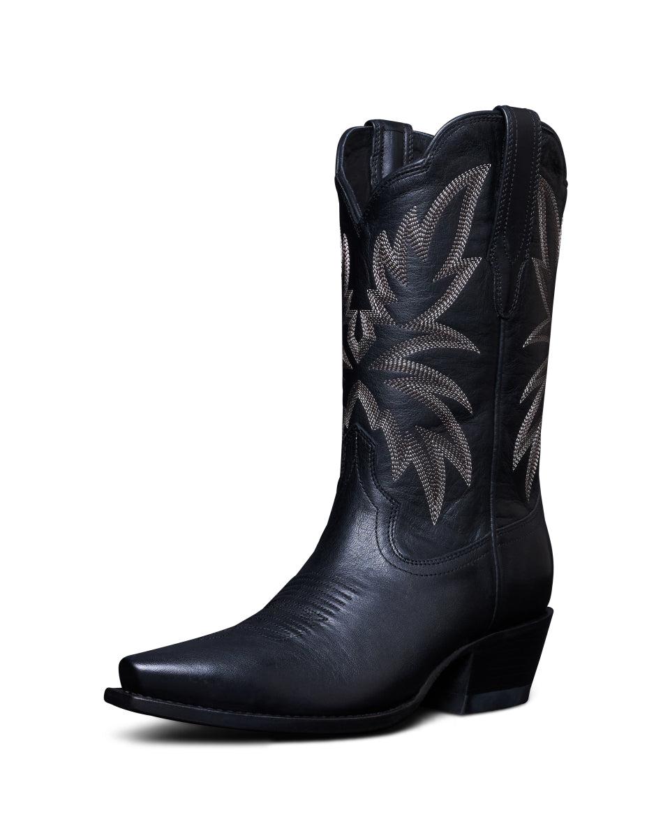 Tecovas Midnight Sadie Women's 11 Inch Snip Toe Cowgirl Boots SADIE-MIDNIGHT
