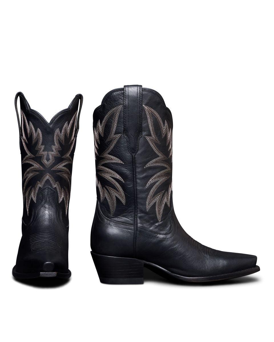 Tecovas Midnight Sadie Women's 11 inch Snip Toe Cowgirl Boots SADIE-MIDNIGHT