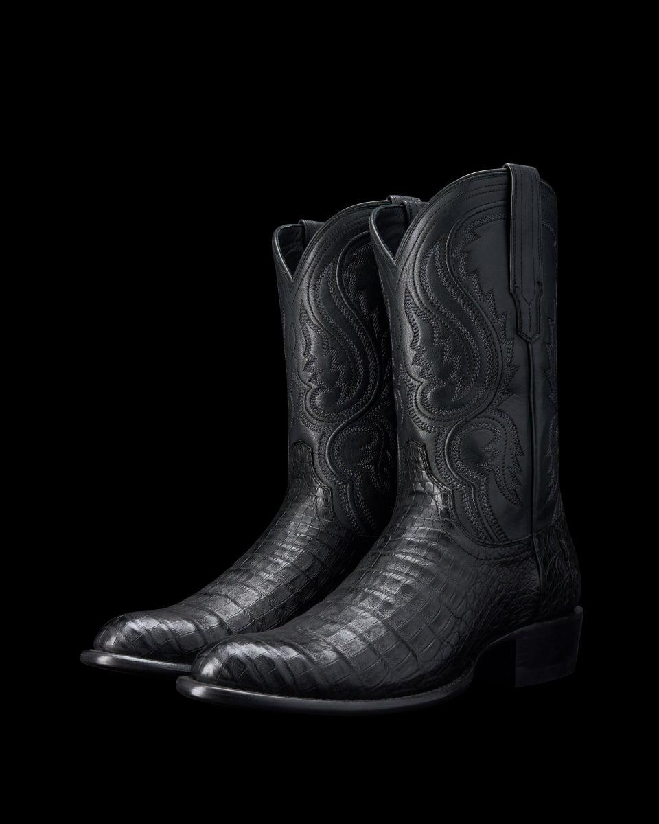 Tecovas Midnight The Dillon Men's Caiman Cowboy Boots DILLON MID CAIM