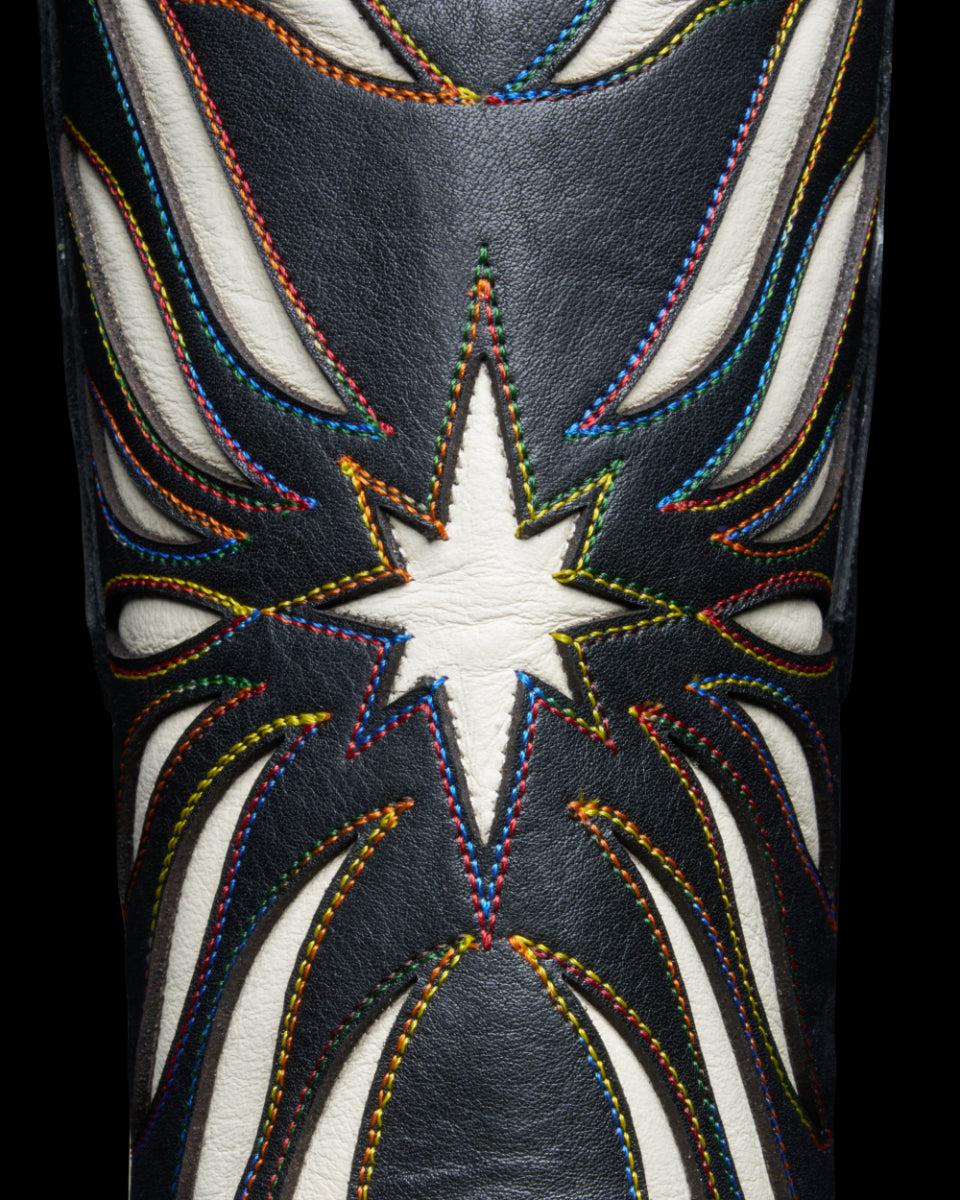 Tecovas Midnight/White Antique The Annie Star Women's 14 Inch Snip Toe Cowgirl Boots ANNIE STAR