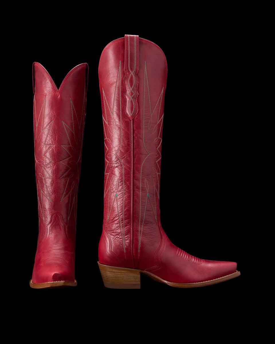 Tecovas Ruby Loretta Women's Goat Cowgirl Boots LORETTA-RUBY