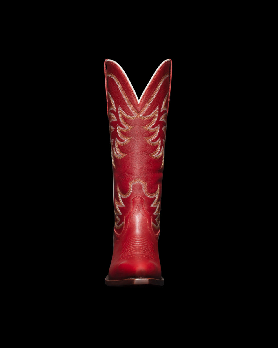 Tecovas Scarlet The Annie Women's Cowhide Western Boots ANNIE SCARLET