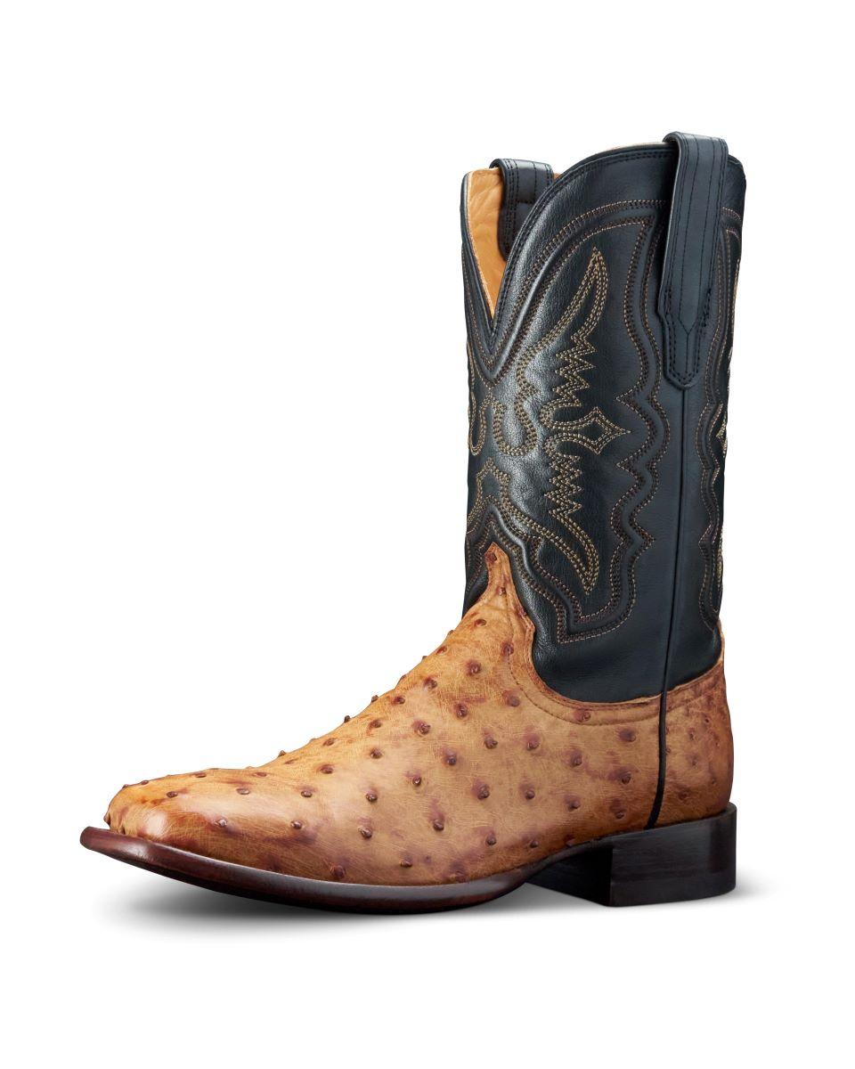 Tecovas Sunset/Midnight Emmitt Men's Ostrich Cowboy Boots EMMITT SUNSET