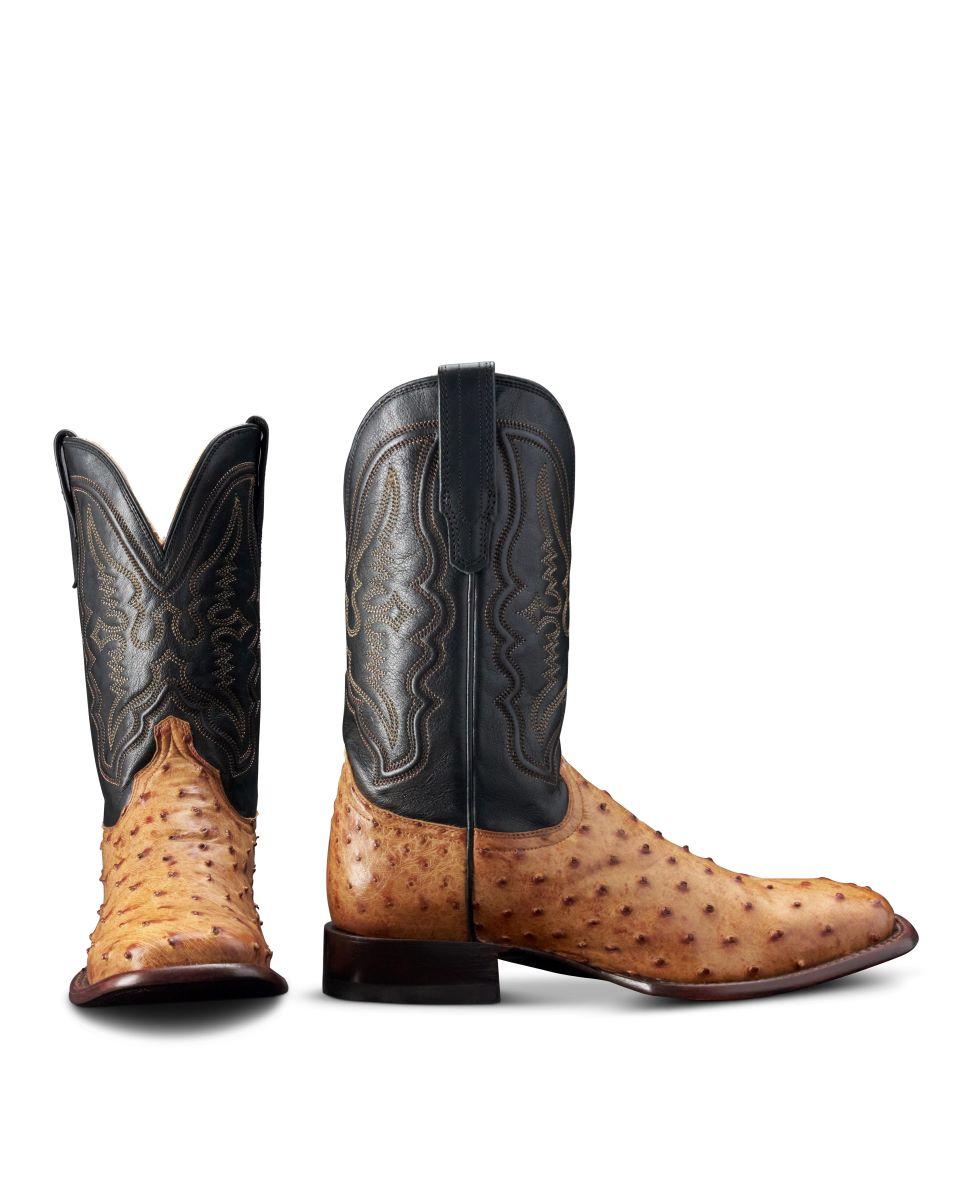 Tecovas Sunset/Midnight Emmitt Men's Ostrich Cowboy Boots EMMITT SUNSET