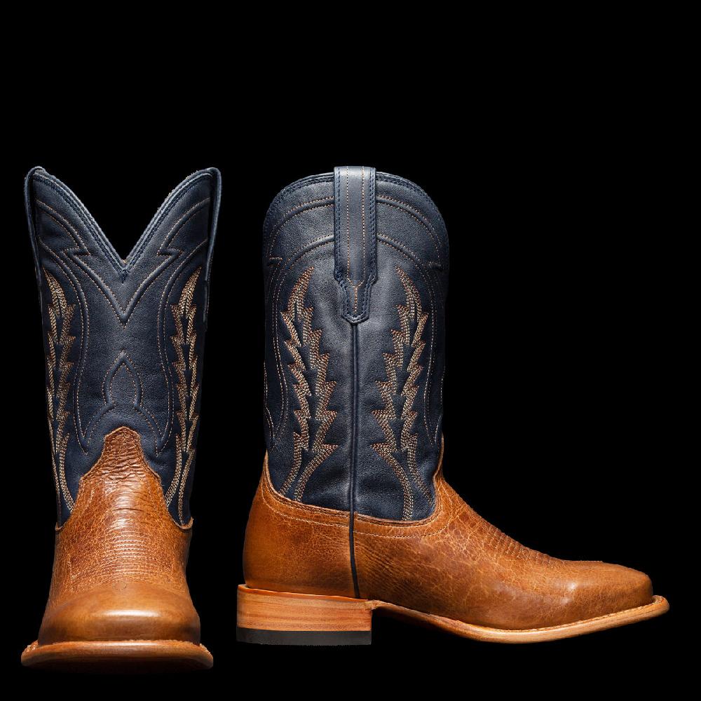 Tecovas Tan The Doc Mens Bison Broad Square Toe Western Boots