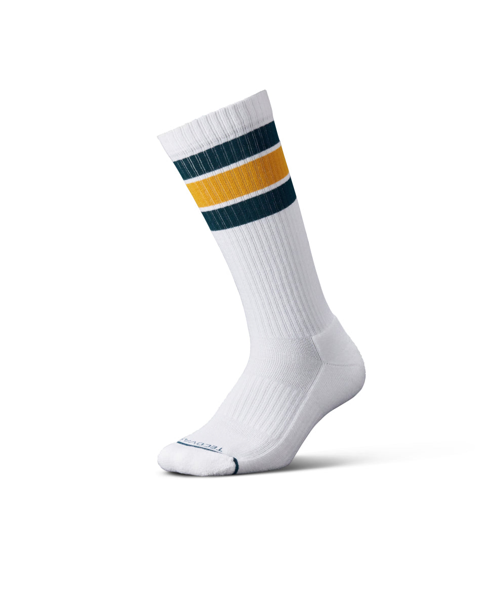 Tecovas White/Multi Mid Calf Performance Sock (2-Pack) 30469