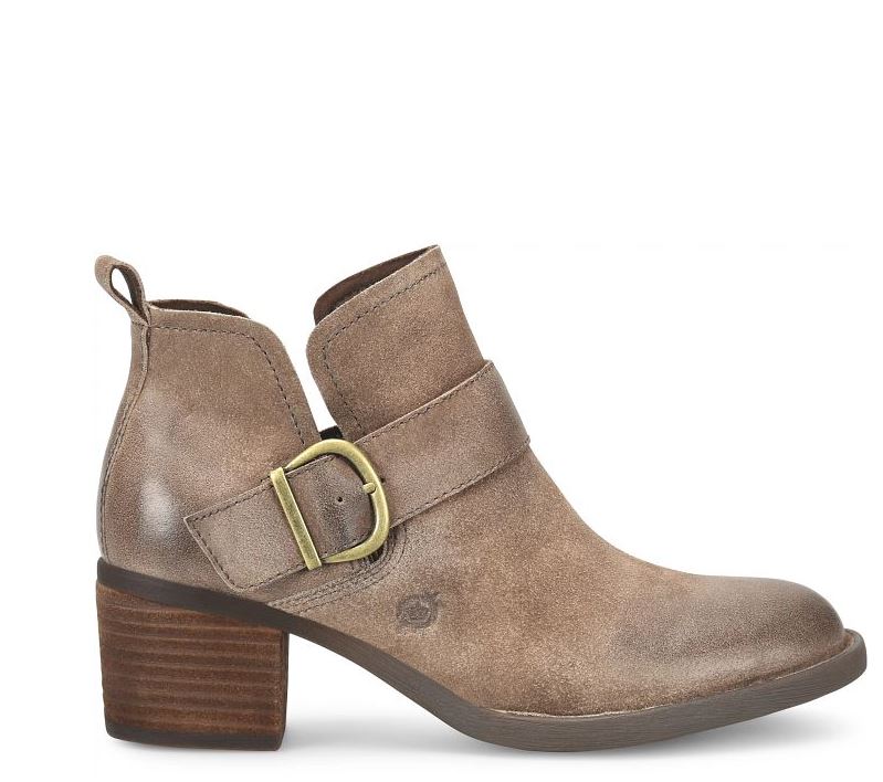 The Born Royce Taupe Distressed Women's Booties BR0065555