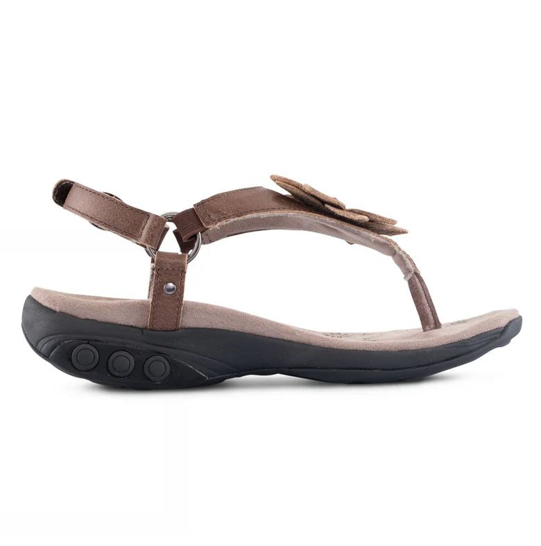 Therafit Brown Capri Women's Adjustable Leather Sandals F20721C
