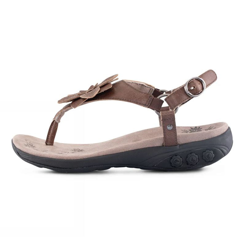 Therafit Brown Capri Women's Adjustable Leather Sandals F20721C