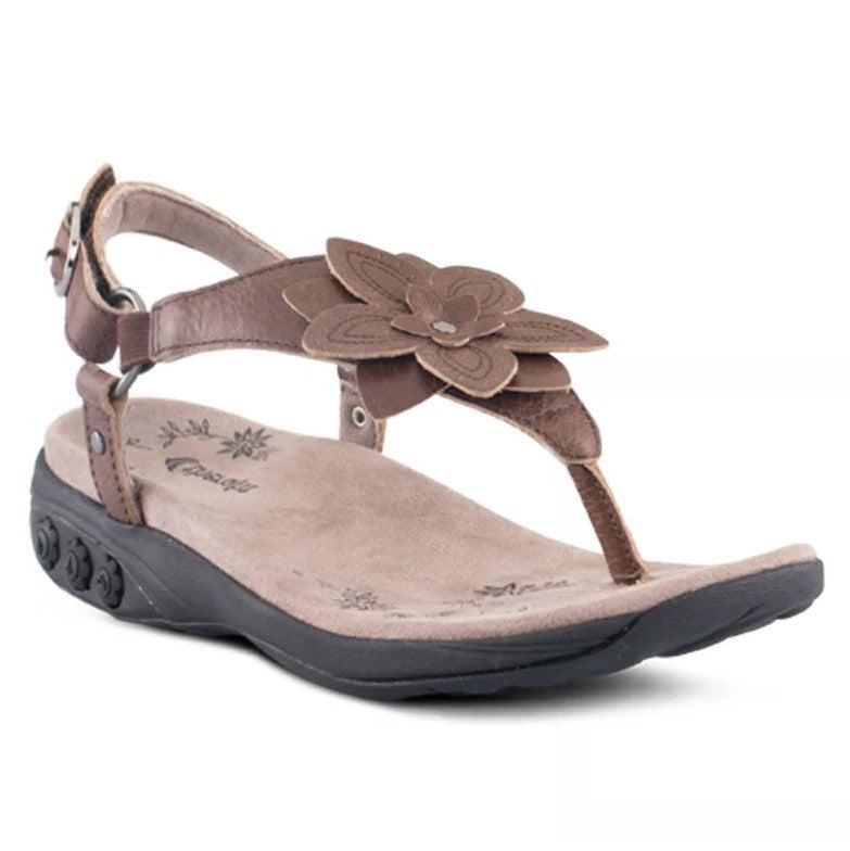 Therafit Brown Capri Women's Adjustable Leather Sandals F20721C