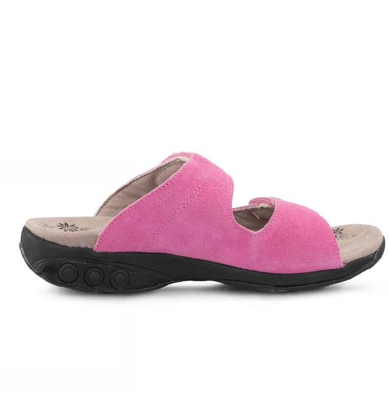 Therafit Pink Eva Women's Leather Adjustable Strap Slip On Sandals F60405S