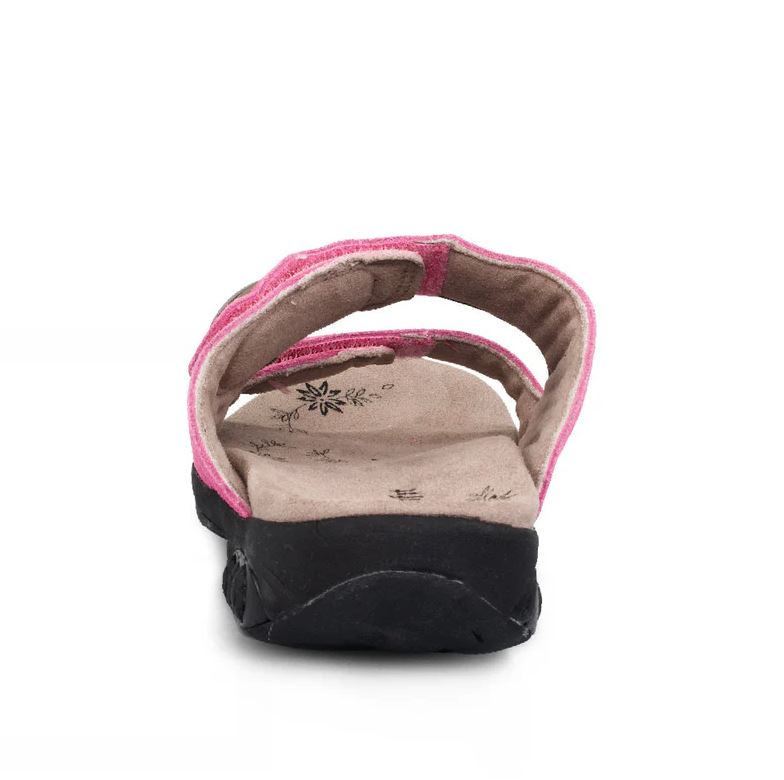 Therafit Pink Eva Women's Leather Adjustable Strap Slip On Sandals F60405S