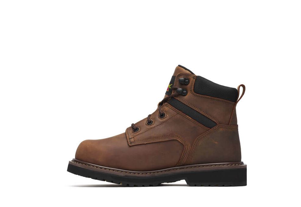 Thorogood Brown 6 Inch Crazy Horse Waterproof Composite Safety Toe Men's Work Boots 804-4143