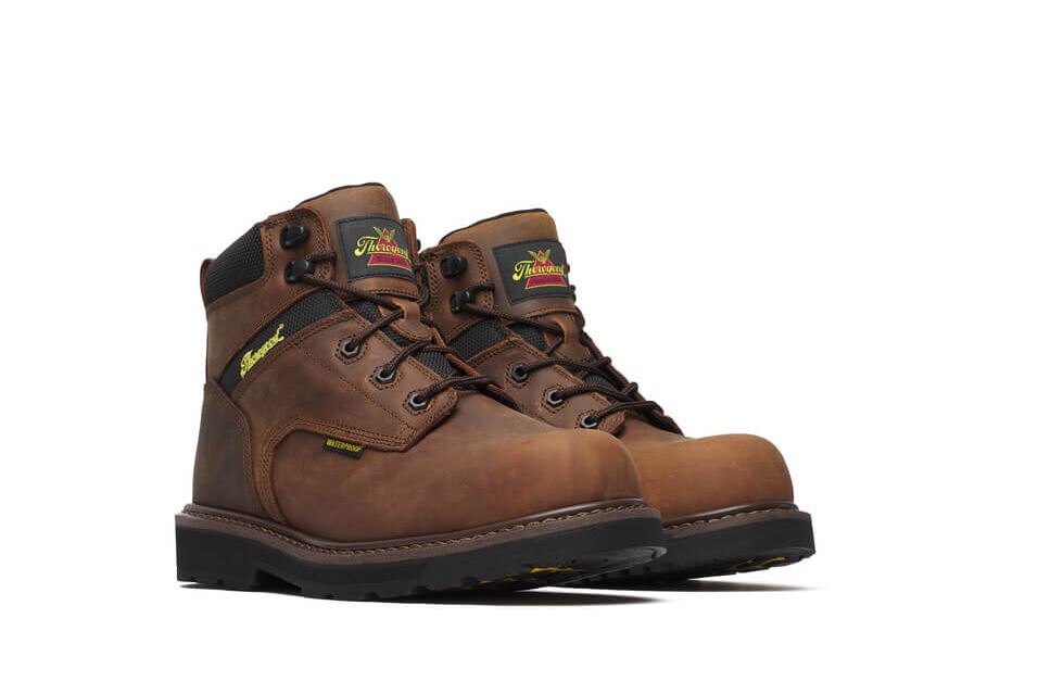 Thorogood Brown 6 inch Crazy Horse Waterproof Composite Safety Toe Men's Work Boots 804-4143
