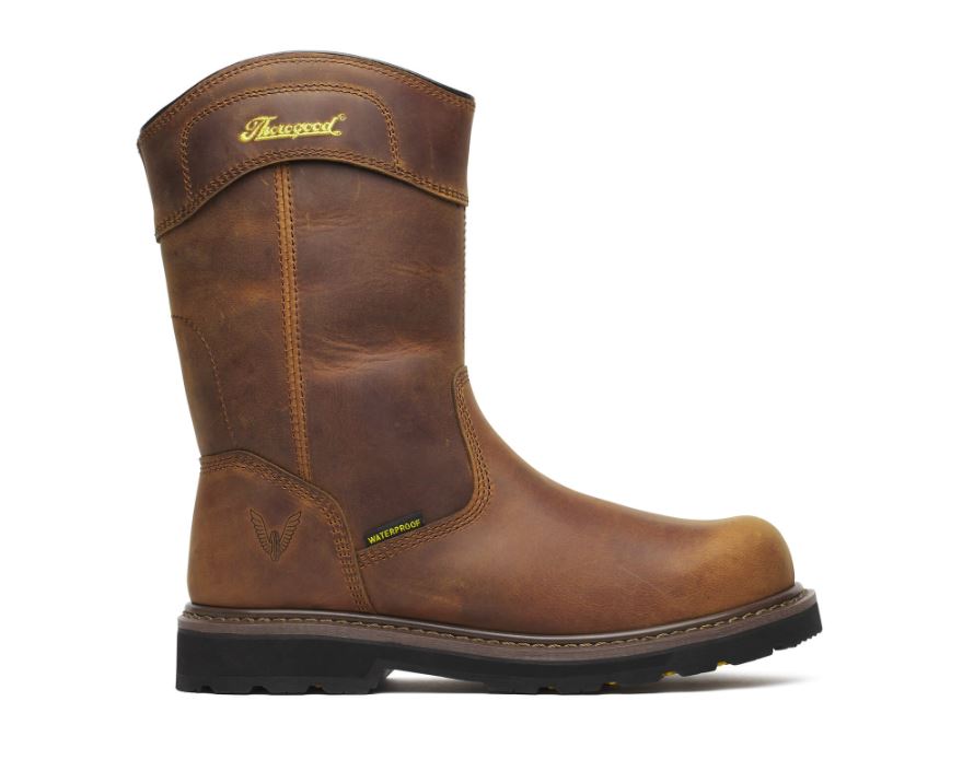 Thorogood Crazy Horse Men's 11 Inch Jobsite Series Composite Toe Waterproof Work Boots 804-4343