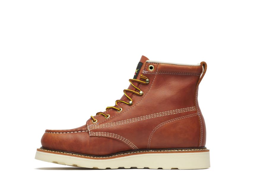 Thorogood Tobacco Moc Toe American Heritage Men's 6 Inch Maxwear Wedge Soft Toe Work Boots 8144200