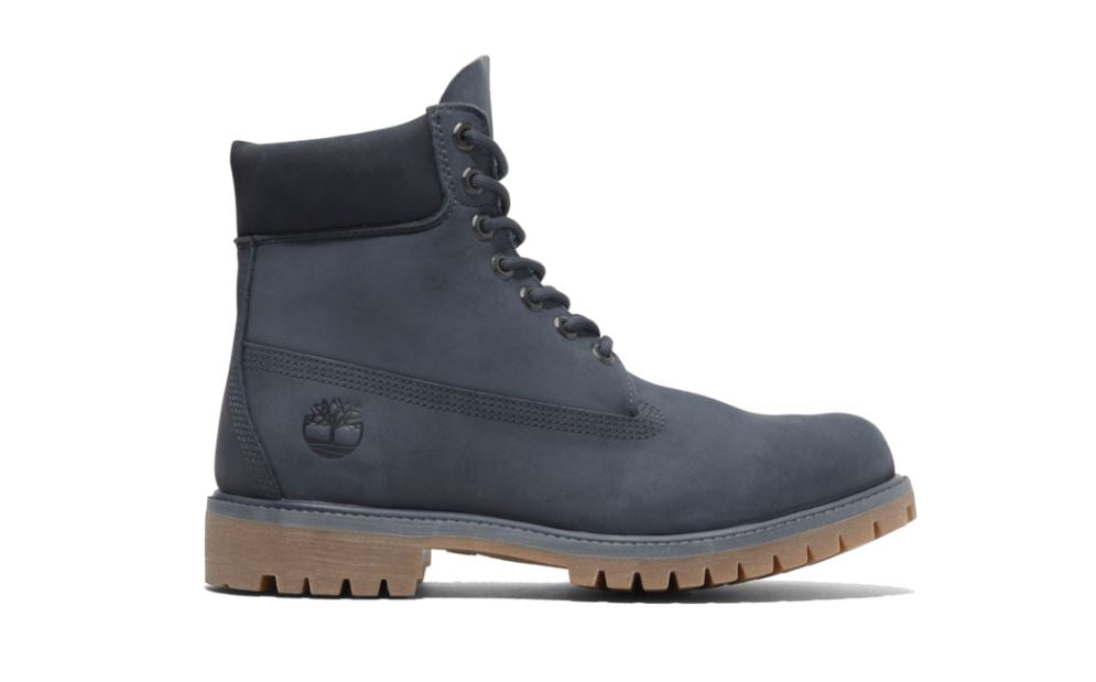 Timberland Dark Blue Nubuck 6 inch Premium Lace Up Men's Waterproof Boots TB0A2P6WEP2