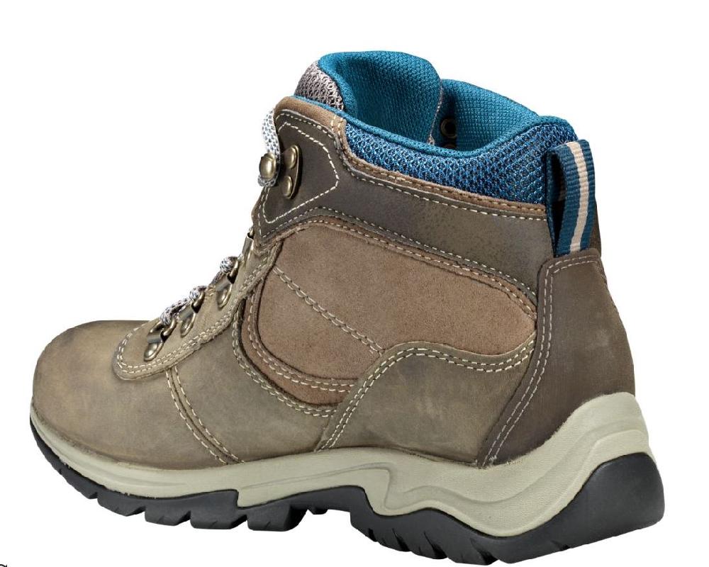 Timberland Grey Full-Grain Mt. Maddsen Mid Waterproof Hiking Womens Boots TB0A1NRW110