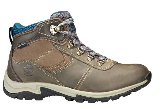 Timberland Grey Full-Grain Mt. Maddsen Mid Waterproof Hiking Womens Boots TB0A1NRW110