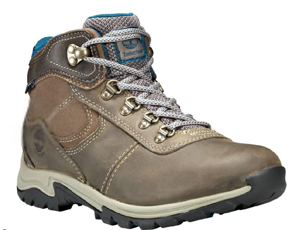 Timberland Grey Full-Grain Mt. Maddsen Mid Waterproof Hiking Womens Boots TB0A1NRW110