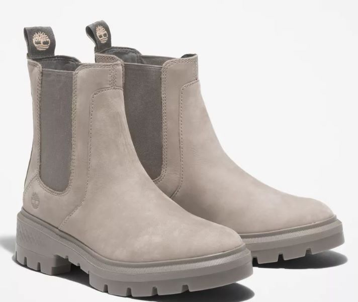 Timberland Light Taupe Nubuck Cortina Valley Women's Chelsea Boots TB0A5V9VK51