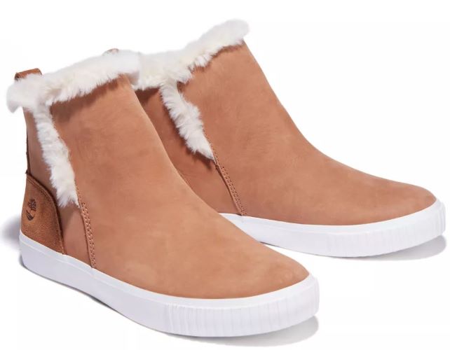 Timberland Medium Brown Nubuck Skyla Bay Womens Pull On Boots TB0A2KWNCK7