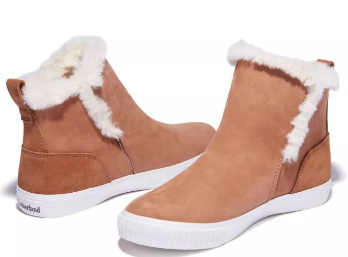 Timberland Medium Brown Nubuck Skyla Bay Womens Pull On Boots TB0A2KWNCK7