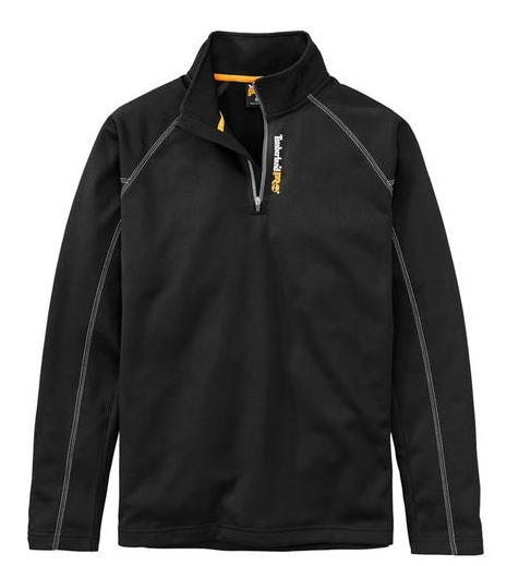 Timberland Pro Black 1/4 Zip Mens Fleece Sweatshirt TB0A1OVR015
