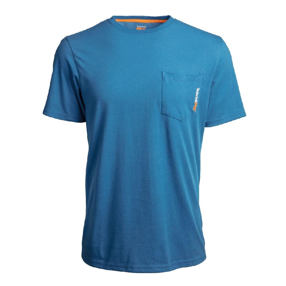 Timberland Pro Blue Base Plate Blended Short Sleeve T-Shirt TB0A1HNSW96
