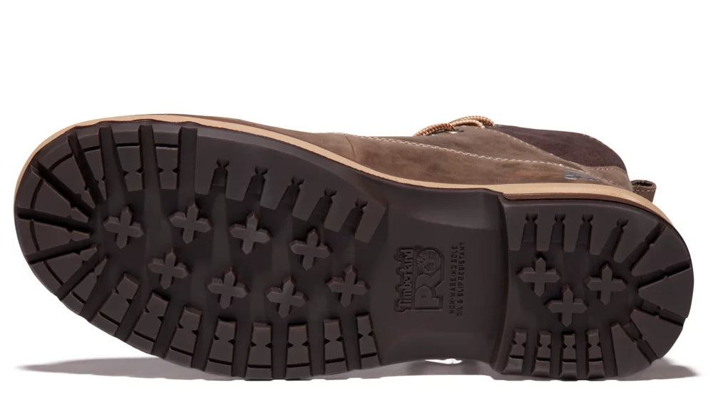 Timberland Pro Brown Full-Grain Hightower 6 Inch Alloy Toe Womens Work Boots A1KIT