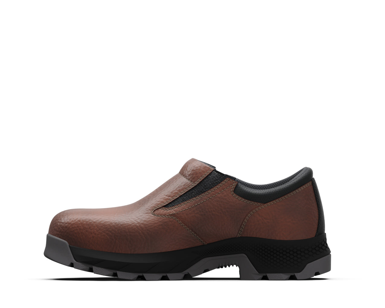 Timberland PRO Brown Titan EV Slip On CT Composite Safety Toe Men's Work Shoes A5YC3