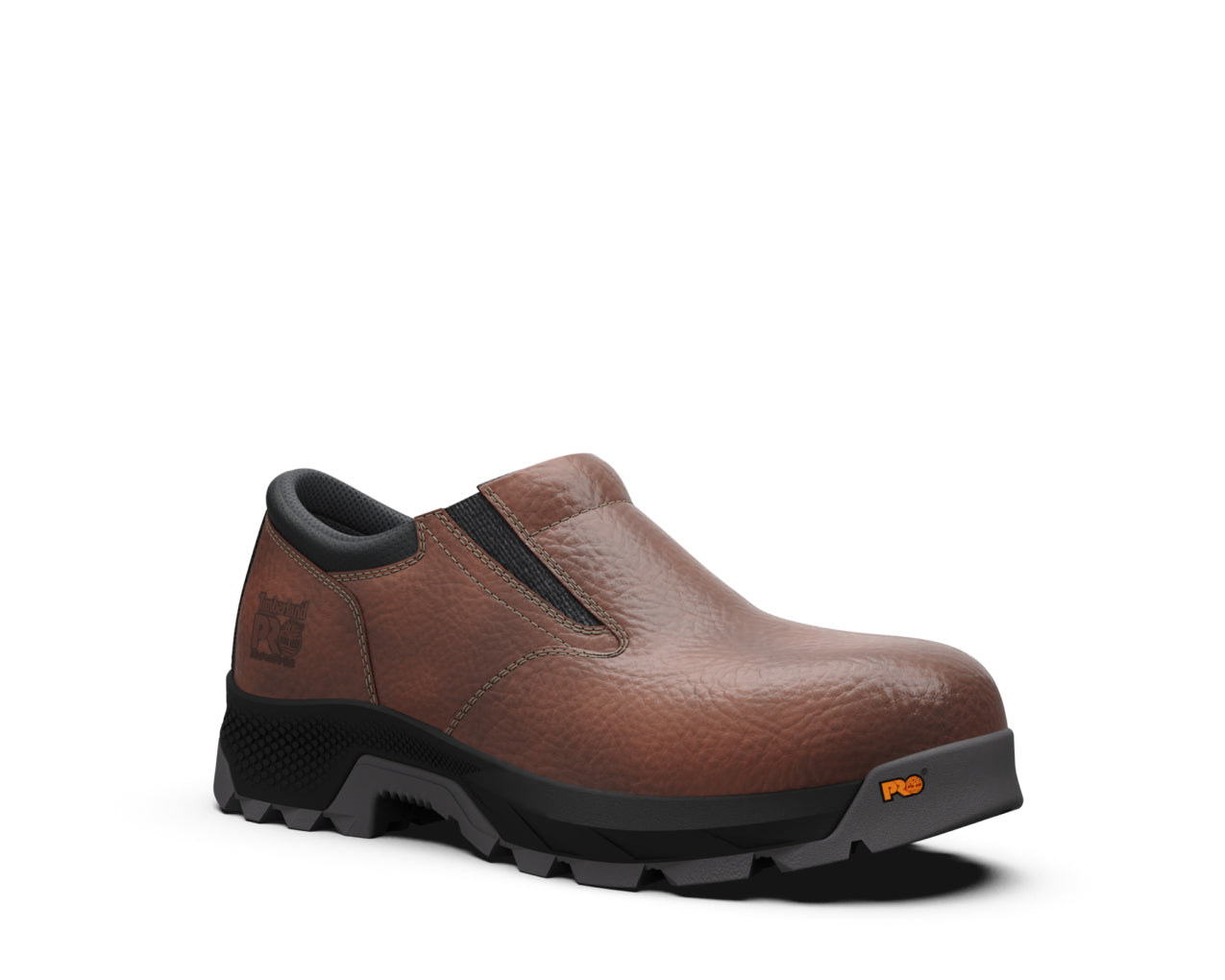 Timberland PRO Brown Titan EV Slip On CT Composite Safety Toe Men's Work Shoes A5YC3