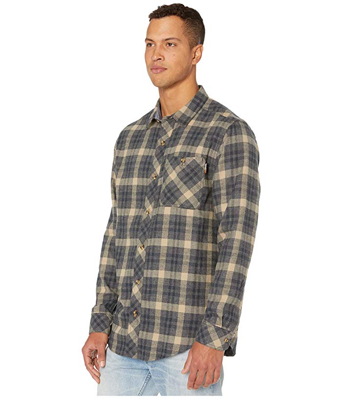 Timberland Pro Dark Navy Runyon Woodfort Mid-Weight Flannel Work Shirt TB0A1V49X27