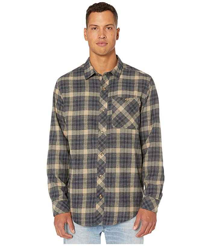 Timberland Pro Dark Navy Runyon Woodfort Mid-Weight Flannel Work Shirt TB0A1V49X27