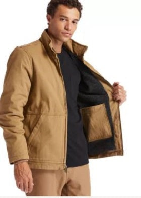 Timberland Pro Dark Wheat Gritman Lined Hooded Canvas Mens Jacket TB0A1VB7D02