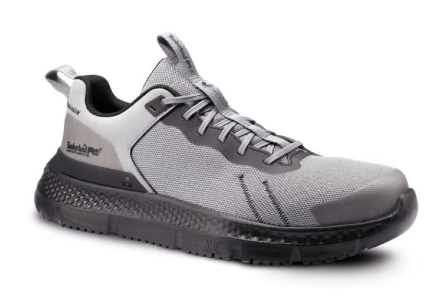 Timberland Pro Grey/Black Setra Comp-Toe Men's Athletic Work Sneakers A5PKE