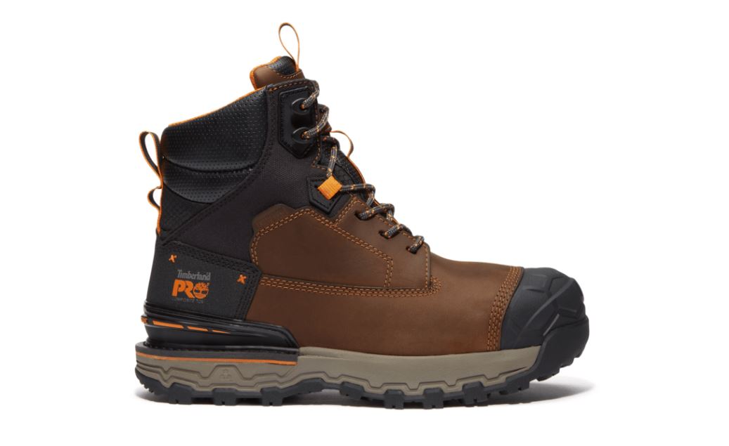 Timberland Pro Medium Brown Full Grain Men's Boondock 6 inch Ultralight Composite Toe Waterproof Work Boots TB0A63FYEM4