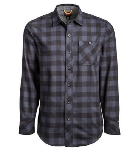 Timberland Pro Men's Navy Buffalo Button Down MId Weight Flannel Work Shirt TB0A1V49T58