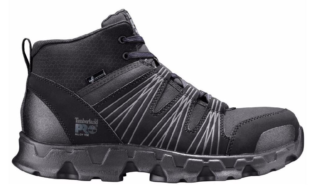 Timberland Pro Powertrain ESD Alloy Safety Toe Black Mens Work Boots A11QF