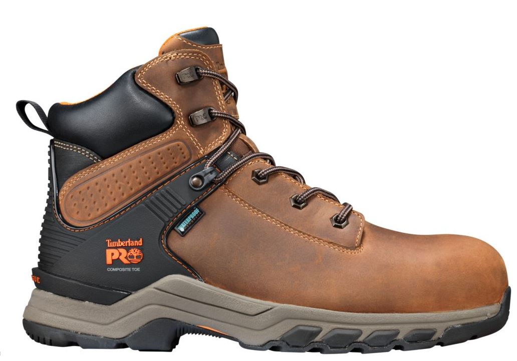 Timberland Pro Tan Full-Grain Hypercharge 6 Inch Composite Toe Mens Work Boots A1RVS
