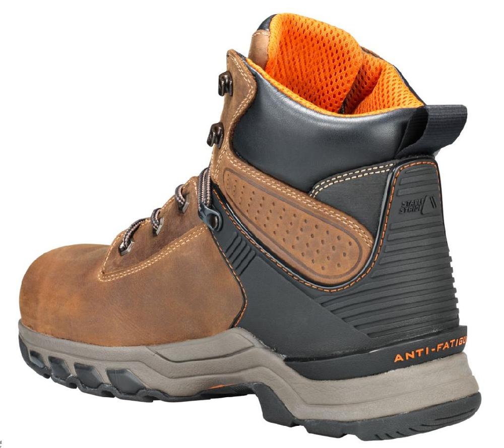 Timberland Pro Tan Full-Grain Hypercharge 6 Inch Composite Toe Mens Work Boots A1RVS