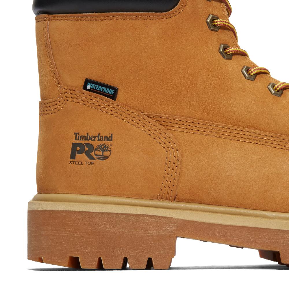 Timberland Pro Wheat 6 Inch Dirct Attach Steel Toe WP Ins 200G Men's Work Boots TB1650167131