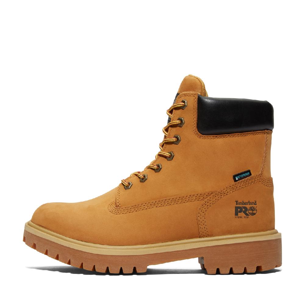 Timberland Pro Wheat 6 Inch Dirct Attach Steel Toe WP Ins 200G Men's Work Boots TB1650167131