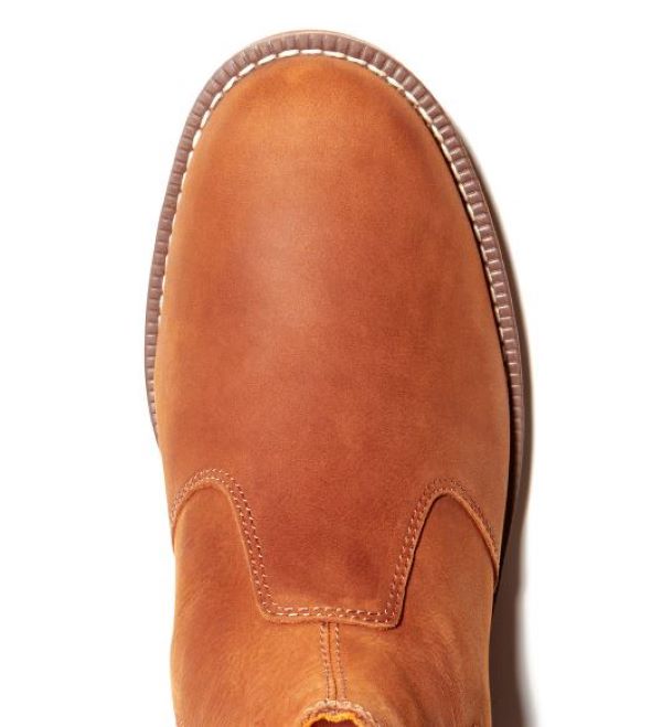 Timberland Rust Full Grain Redwood Falls Chelsea Mens Boots TB0A288FF13