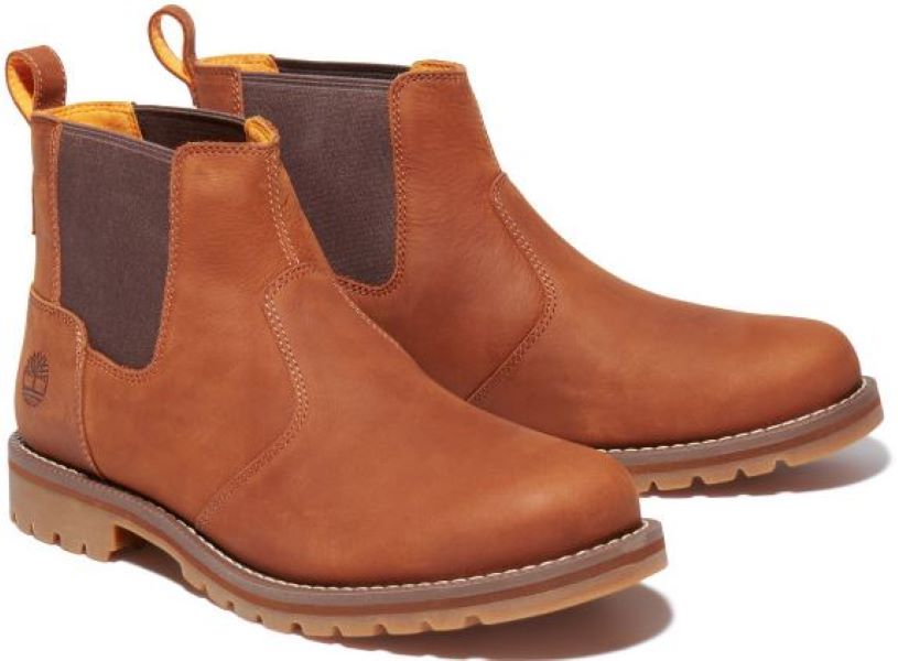 Timberland Rust Full Grain Redwood Falls Chelsea Mens Boots TB0A288FF13