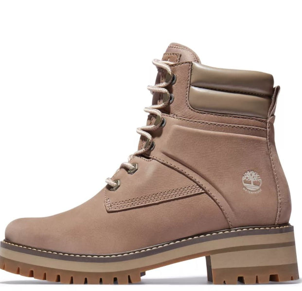 Timberland Taupe Nubuck Courmayeur Valley 6 Inch Waterproof Womens Boots TB0A2HPR929