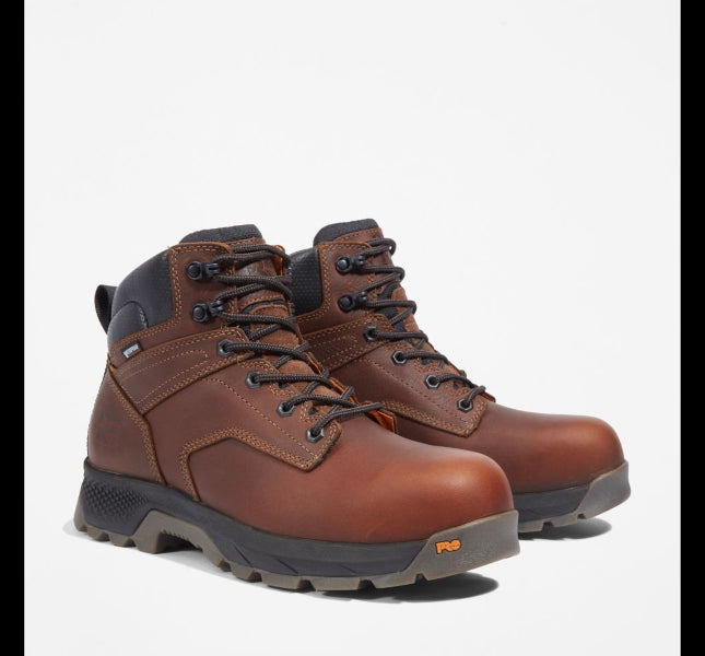 Timberland Teak Trailblazer Full Grain Leather Titan EV 6 Inch Composite Toe Men's Waterproof Work Boots A42FY