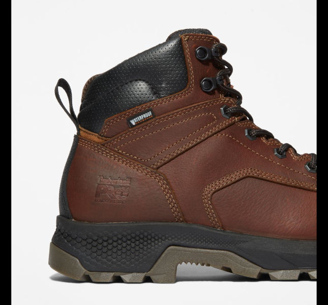 Timberland Teak Trailblazer Full Grain Leather Titan EV 6 Inch Composite Toe Men's Waterproof Work Boots A42FY